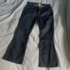 Vintage Gap Curvy Low Rise Indigo Blue Flare Jeans